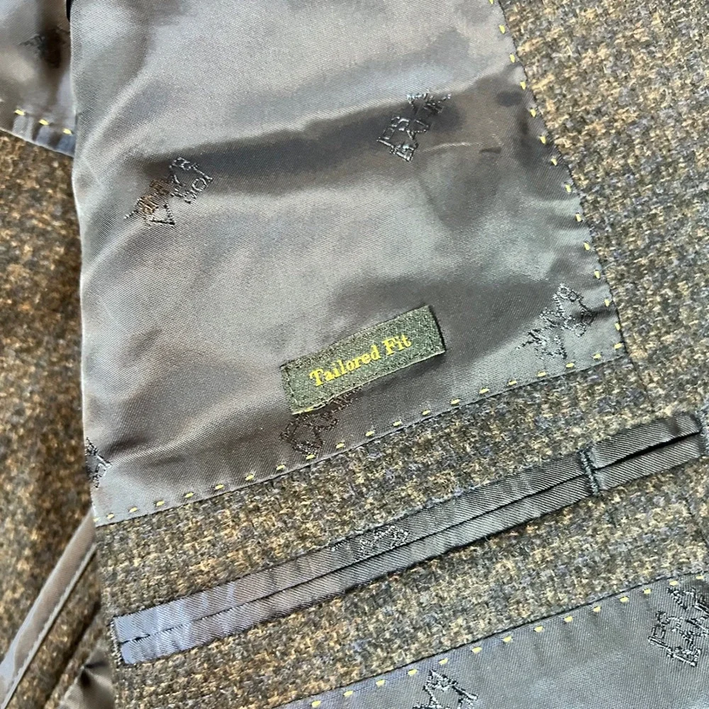 Jos A Bank Reserve Blazer 48R Wool Cashmere E Thomas Italian Fabric Sport‎ Coat